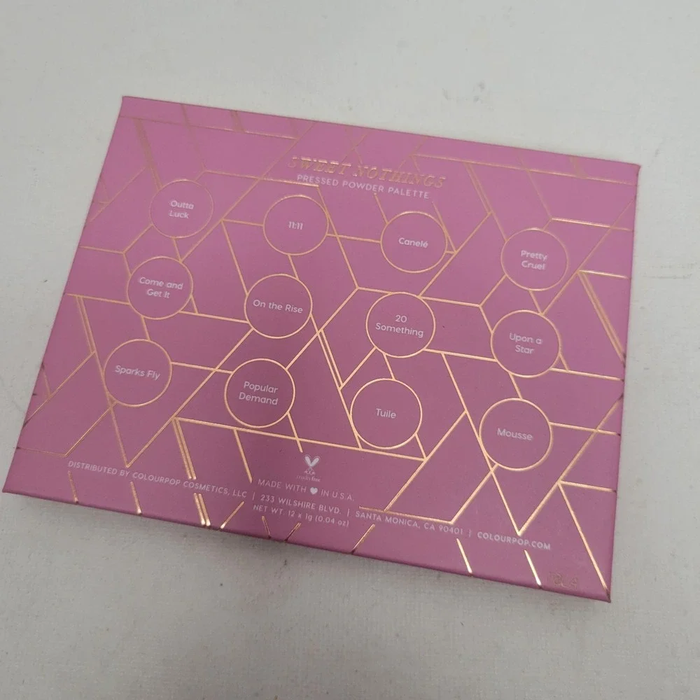 NEW No Box Colourpop‎ Sweet Nothings Eyeshadow Palette 12 Shades